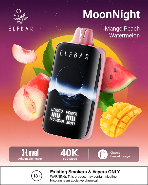 40K Mango Peach Watermelon ice Elfbar Moon Night-5%
